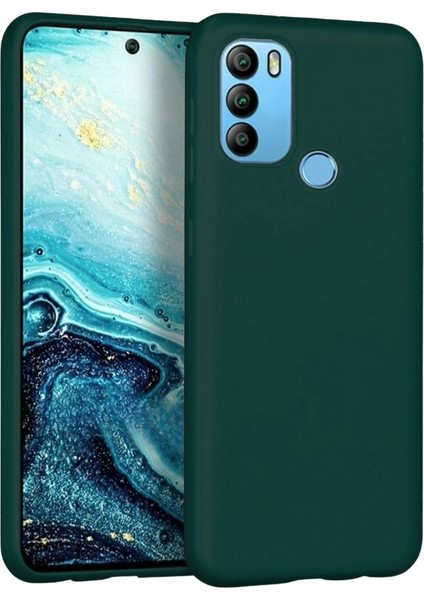 General Mobile Gm 21 Plus Uyumlu Silikon Kılıf - Esnek Tam Koruma Pastel Renk Kapak - Yeşil
