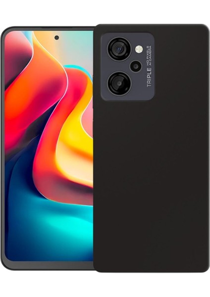 Casper Via M40 Uyumlu Silikon Kılıf - Kamera Korumalı Esnek Pastel Renk Kapak - Siyah