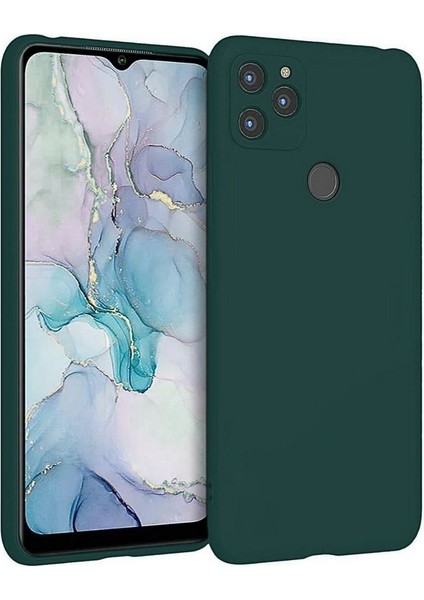 General Mobile Gm 22 Plus Uyumlu Silikon Kılıf - Kamera Korumalı Esnek Pastel Renk Kapak - Yeşil