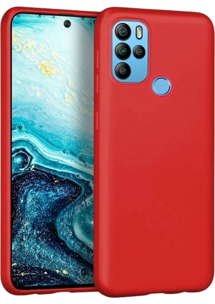 General Mobile Gm 21 Pro D Uyumlu Silikon Kılıf - Esnek Tam Koruma Pastel Renk Kapak - Kırmızı