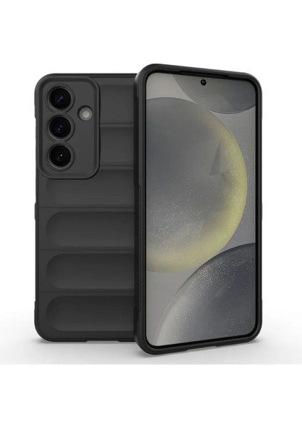 Samsung Galaxy A36 Uyumlu Silikon Kılıf - Kamera Korumalı Esnek Yeni Nesil Airbag Kapak - Siyah