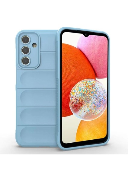 Samsung Galaxy A05S Uyumlu Silikon Kılıf - Kamera Korumalı Esnek Yeni Nesil Airbag Kapak - Mavi