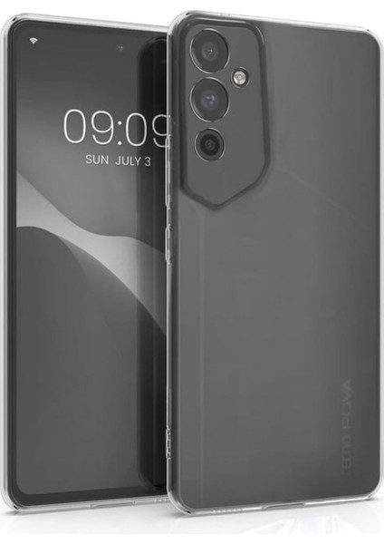 Tecno Pova Neo 2 Uyumlu Şeffaf Silikon Kılıf - Kamera Korumalı Esnek Tam Koruma Kapak