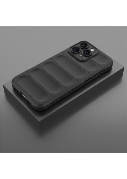 Apple iPhone 16 Pro Max Uyumlu Silikon Kılıf - Kamera Korumalı Esnek Yeni Nesil Airbag Kapak - Siyah fırsatları