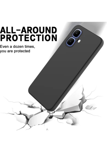 Infinix Smart 10 Uyumlu Silikon Kılıf - Kamera Korumalı Esnek Pastel Renk Kapak - Siyah modelleri