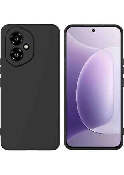 Honor 400 Uyumlu Silikon Kılıf - Kamera Korumalı Esnek Pastel Renk Kapak - Siyah