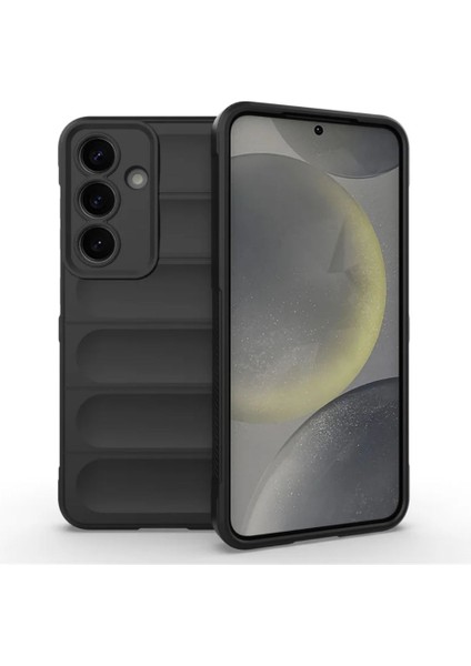 Samsung Galaxy S24 5g Uyumlu Silikon Kılıf - Kamera Korumalı Esnek Yeni Nesil Airbag Kapak - Siyah