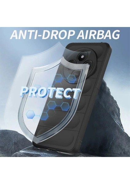 Redmi A4 Uyumlu Silikon Kılıf - Kamera Korumalı Esnek Yeni Nesil Airbag Kapak - Lacivert modelleri