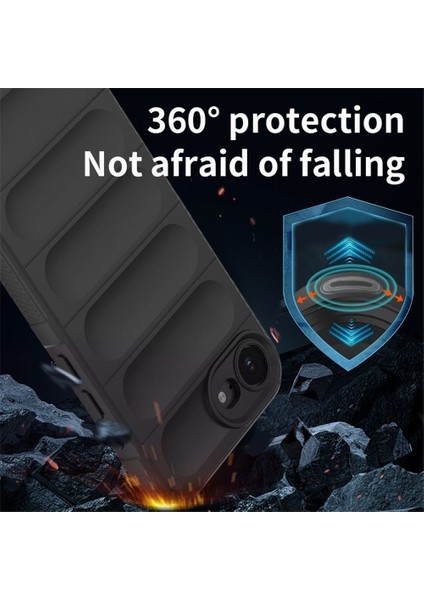 Apple iPhone 16E Uyumlu Silikon Kılıf - Kamera Korumalı Esnek Yeni Nesil Airbag Kapak - Kırmızı modelleri