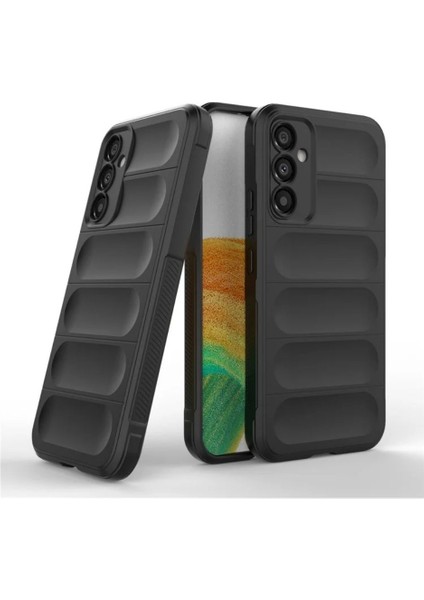 Samsung Galaxy A14 Uyumlu Silikon Kılıf - Kamera Korumalı Esnek Yeni Nesil Airbag Kapak - Siyah