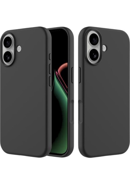 Apple iPhone 17 Uyumlu Silikon Kılıf - Kamera Korumalı Esnek Pastel Renk Kapak - Siyah