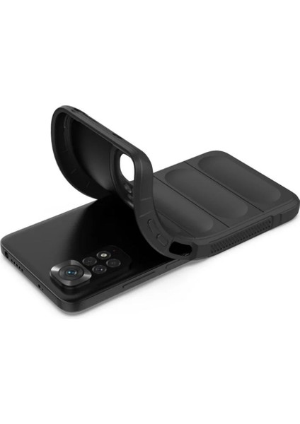 Redmi Note 11 Uyumlu Silikon Kılıf - Kamera Korumalı Esnek Yeni Nesil Airbag Kapak - Lacivert modelleri