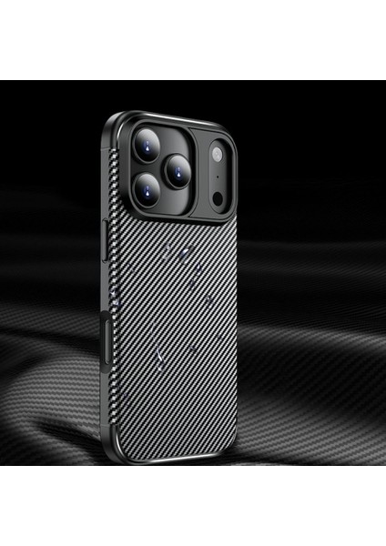 Apple iPhone 17 Pro Uyumlu Silikon Kılıf Karbon Desenli Darbe Emici Autofocus Tam Koruma Kapak indirimleri