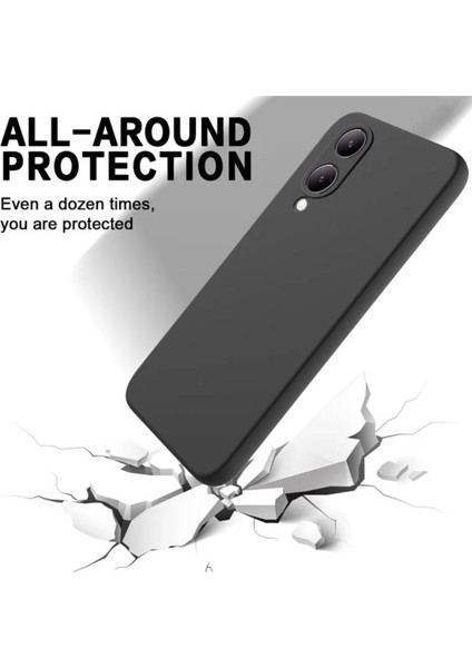 Vivo Y17S Uyumlu Silikon Kılıf - Kamera Korumalı Esnek Pastel Renk Kapak - Siyah fiyatları