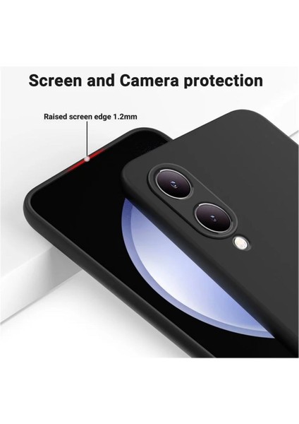 Vivo Y17S Uyumlu Silikon Kılıf - Kamera Korumalı Esnek Pastel Renk Kapak - Siyah fırsatları