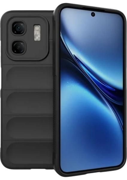 Infinix Smart 9 Uyumlu Silikon Kılıf - Kamera Korumalı Esnek Yeni Nesil Airbag Kapak - Siyah