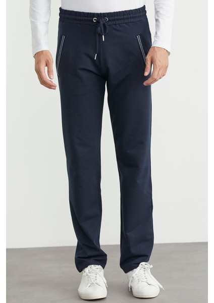 Boru Paça Rahat Kalıp Eşofman Altı - Lacivert fırsatları