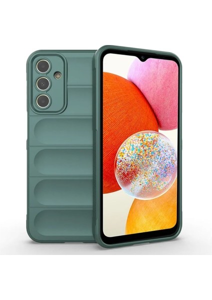 Samsung Galaxy A05S Uyumlu Silikon Kılıf - Kamera Korumalı Esnek Yeni Nesil Airbag Kapak - Yeşil