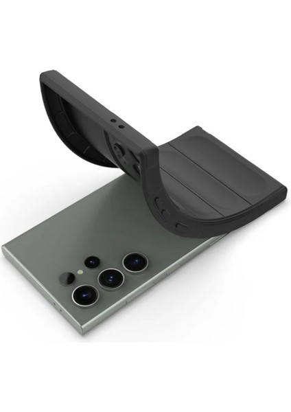 Samsung Galaxy S24 Ultra Uyumlu Silikon Kılıf - Kamera Korumalı Esnek Yeni Nesil Airbag Kapak - Lacivert modelleri