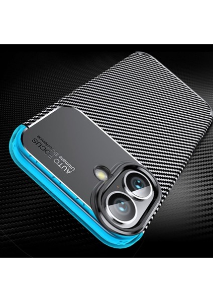 Apple iPhone 17 Uyumlu Silikon Kılıf Karbon Desenli Darbe Emici Autofocus Tam Koruma Kapak fırsatları