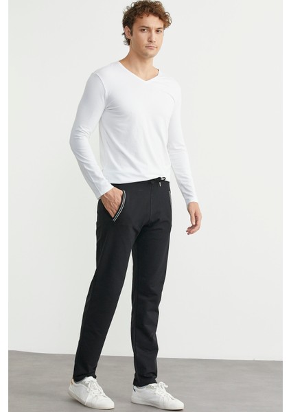 Boru Paça Rahat Kalıp Eşofman Altı - Siyah modelleri