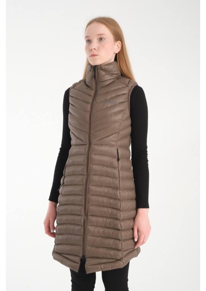 Omnı Heat Slim Fit Haki Termal Kadın Yelek fırsatları