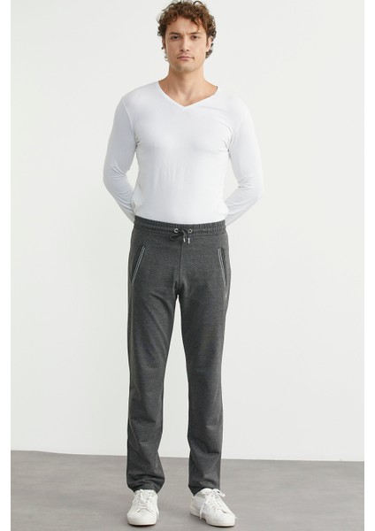 Boru Paça Rahat Kalıp Eşofman Altı - Antrasit modelleri