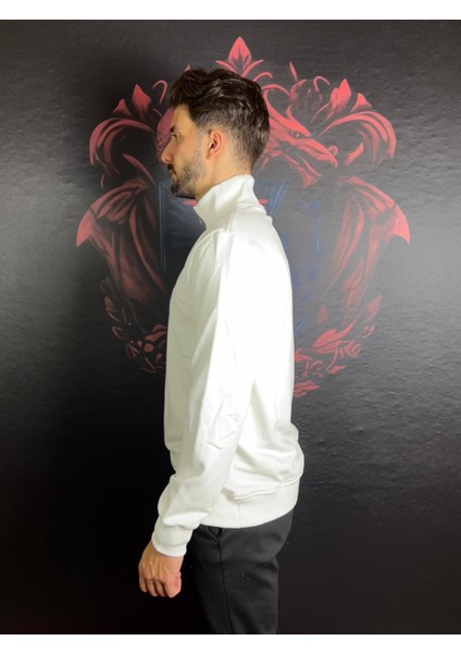 Fermuarlı Dik Yaka %100 Pamuk Sweatshirt modelleri