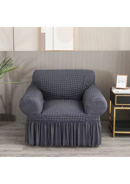 Bürümcük Koltuk Örtüsü ,berjer Kılıfı, Tek Kişilik, Etekli, Lastikli, Esnek, Yıkanabilir 1 Adet