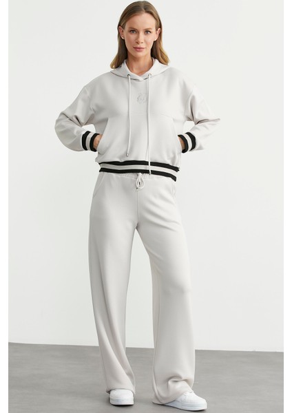 Kapüşonlu Rahat Kalıp Scuba Eşofman Takım - Taş fırsatları