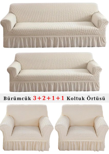 Bürümcük Koltuk Örtüsü, Kanepe, Çekyat Örtüsü, Koltuk Kılıfı 3 2 1 1 Takım