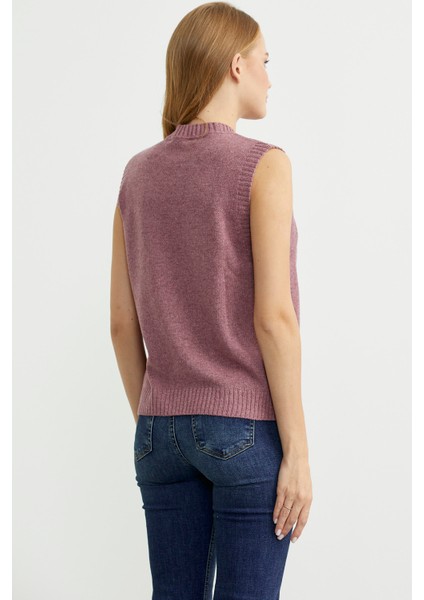 Salaş Yünlü Triko Süveter - Gül indirimleri