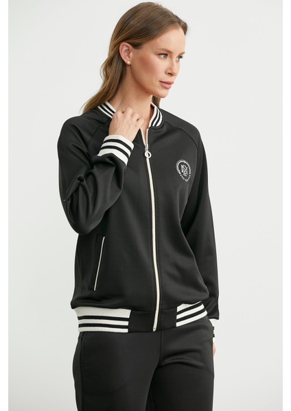 Şerit Detaylı Scuba Eşofman Takım - Siyah modelleri