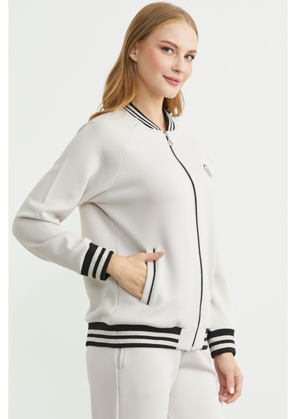 Şerit Detaylı Scuba Eşofman Takım - Taş fırsatları