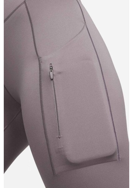 Trainng Go Dri Fit Infinalock High Rise 7/8 Leggings 6 Cepli Toparlayıcı Yüksek Belli Reflektörlü Antrenman Taytı Koyu Mor modelleri