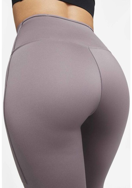 Trainng Go Dri Fit Infinalock High Rise 7/8 Leggings 6 Cepli Toparlayıcı Yüksek Belli Reflektörlü Antrenman Taytı Koyu Mor fırsatları