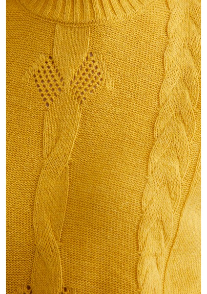 Salaş Yünlü Triko Süveter - Güneş indirimleri