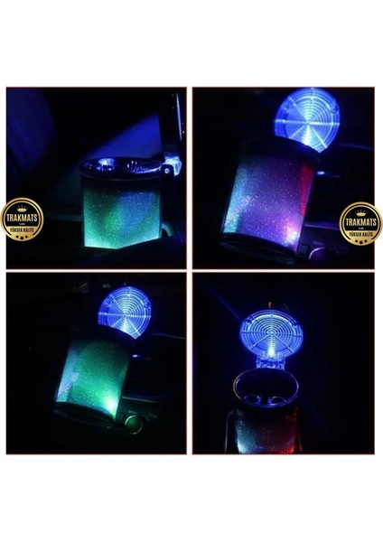 Peugeot 307 Hb 2001-2002-2003-2004-2005-2006-2007-2008 Renkli Işıklı Araç Içi Küllük, Koku Yapmaz,rgb LED Işıklı,araba Küllük indirimleri