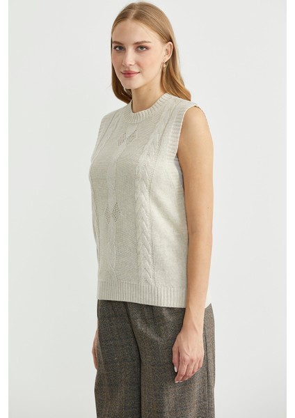 Salaş Yünlü Triko Süveter - Taş fırsatları