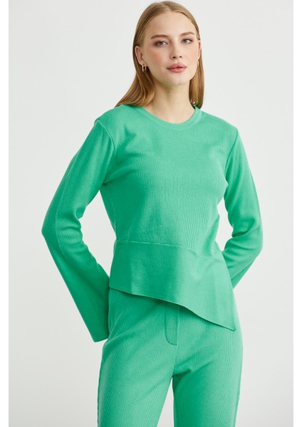 Ikili Pantolon Kazak Triko Takım - Yeşil indirimleri