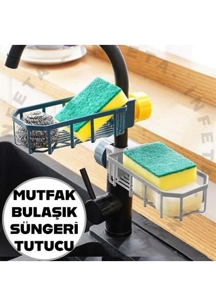 Musluk Kenarı Bulaşık Süngeri Tutucu Mutfak Düzenleyici Süngerlik
