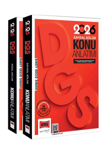 Yargı Yayınları 2026 Dgs Sayısal-Sözel Yetenek Konu Anlatımlı Modüler Set (2 Cilt)