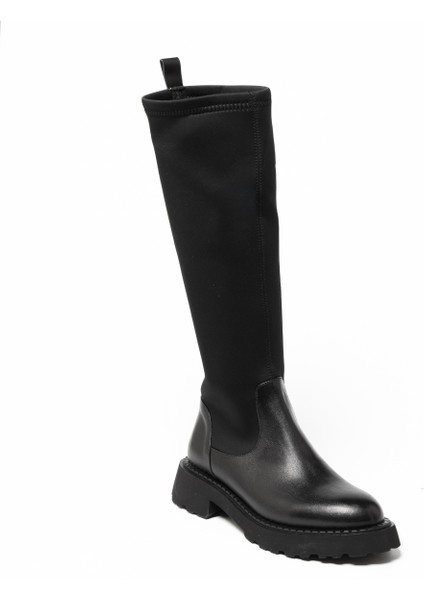 Kadın Çizme GTN-20792 John May Siyah Deri Siyah Strec fiyatları