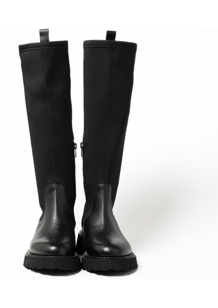 Kadın Çizme GTN-20792 John May Siyah Deri Siyah Strec indirimleri