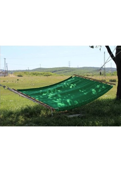 Çift Kişilik Kumaş Hamak Salıncak Pamuklu Branda Kumaşı Bağlama Ipli 300 kg 120 cm x 190 cm modelleri