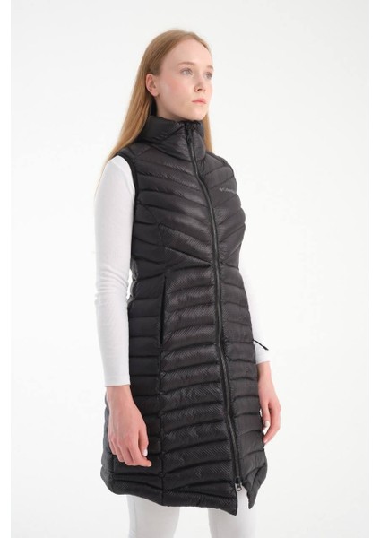 Omnı Heat Slim Fit Kadın Siyah Termal Yelek modelleri