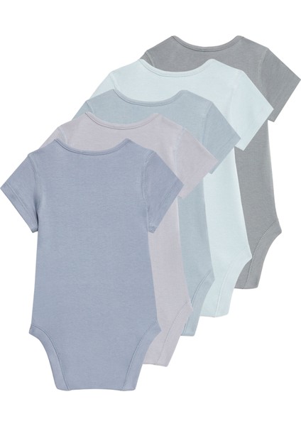 5'li Saf Pamuklu Bodysuit (0-3 Yaş) modelleri