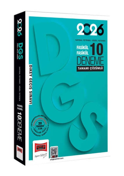 Yargı Yayınları 2026 Dgs Sayısal-Sözel Yetenek Tamamı Çözümlü 10 Deneme