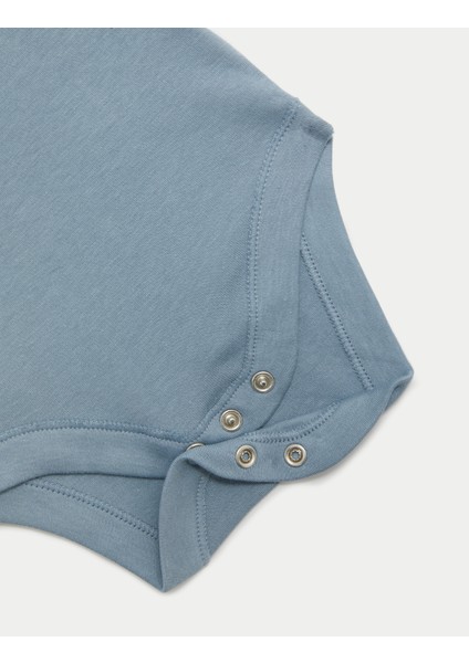 5'li Saf Pamuklu Bodysuit (0-3 Yaş)