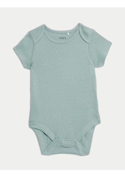 5'li Saf Pamuklu Bodysuit (0-3 Yaş) fiyatları